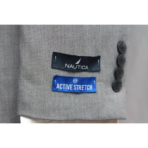 Nautica‎ Men's Suit Blazer Jacket Size 40S Grey D110643 - Picture 9 of 12
